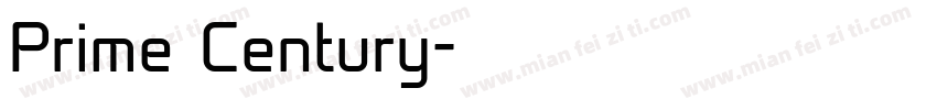 Prime Century字体转换